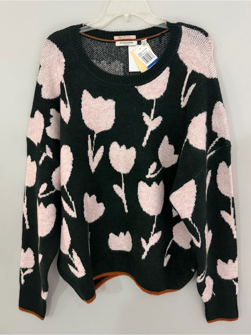 ✨NWT✨Scotch & Soda: Floral Knit Sweater (ptp approx 28in) Size XL